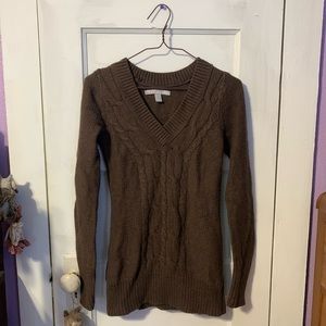 Old Navy Women’s Brown V neck Sweater